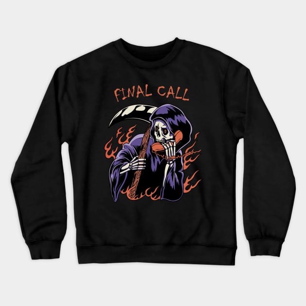 Final Call Crewneck Sweatshirt by CosmicCanvas